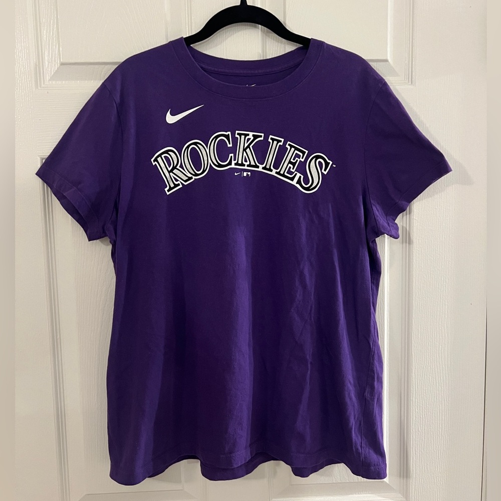 Nike Colorado Rockies Purple Tee (#23 Bryant) - XL